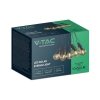 Girlanda ogrodowa solarna z pilotem V-TAC 12 metrów 10 żarówek 0,5W IP44 VT-70512 3000K 300lm